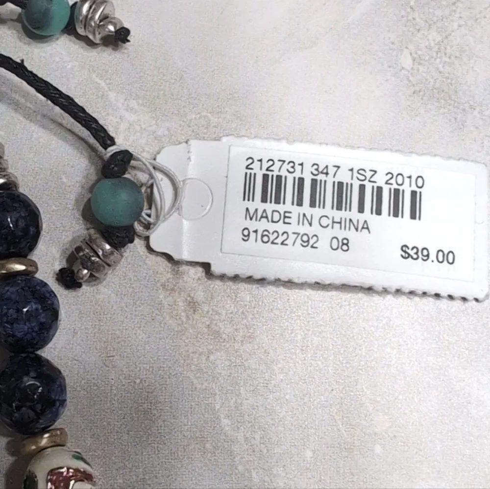 J. JILL Elegant Blue Beaded Bracelet NWT